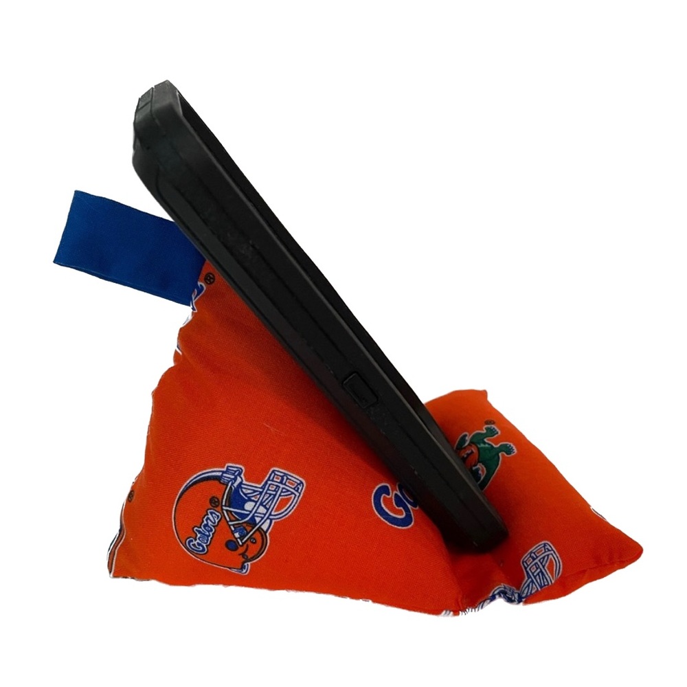 Phone Pillow Stand Gators design fabric